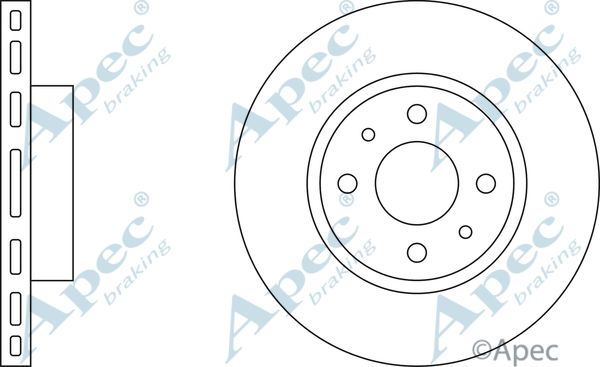 APEC BRAKING Тормозной диск DSK639